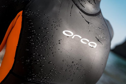 Orca Vitalis Women's Openwater Shorty Wetsuit 2026 - Black/Orange