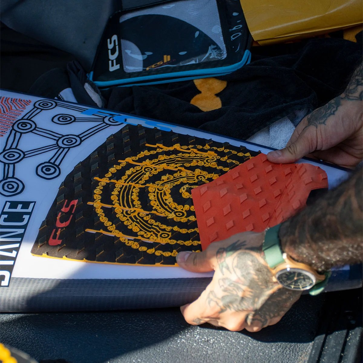 FCS Otis Carey Eco Traction Pad - Morning Sun