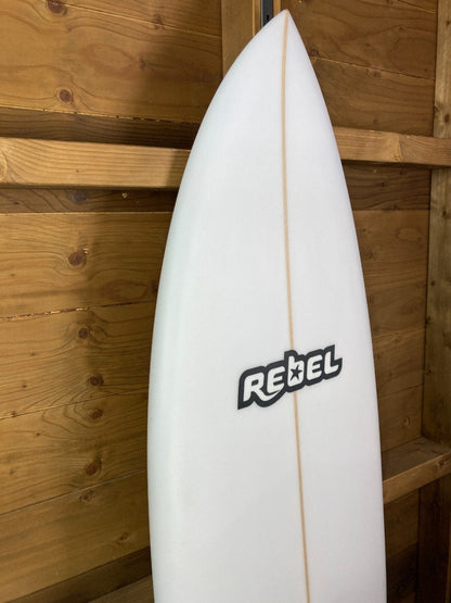 Rebel Hybrid Shortboard Surfboard - White