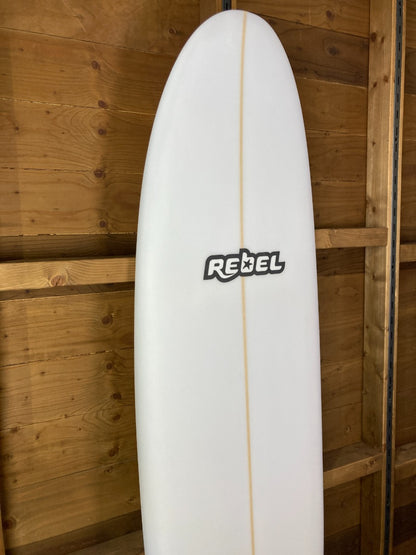 Rebel Mini Mal Surfboard - White