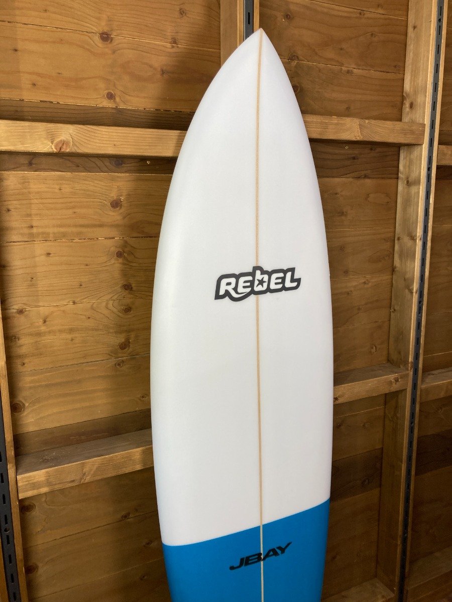 Rebel Hybrid Shortboard 6'0" Surfboard - Blue Tail Dip