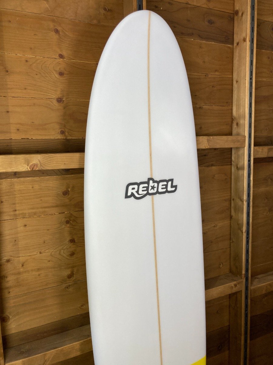 Rebel Mini Mal Surfboard - Yellow Tail Dip