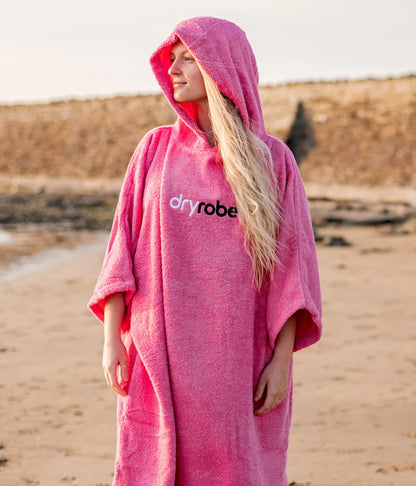 Dryrobe Organic Changing Towel Robe - Pink