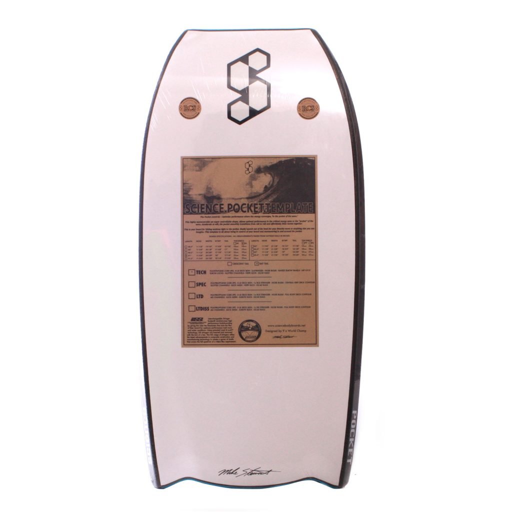 Science 41 Pocket PE Bat Tail Bodyboard - Aqua back