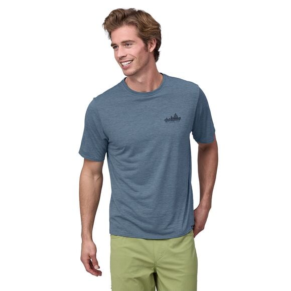 Patagonia Men's Cap Cool Daily Graphic Shirt - '73 Skyline: Utility Blue X-Dye