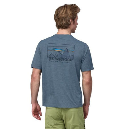 Patagonia Men's Cap Cool Daily Graphic Shirt - '73 Skyline: Utility Blue X-Dye