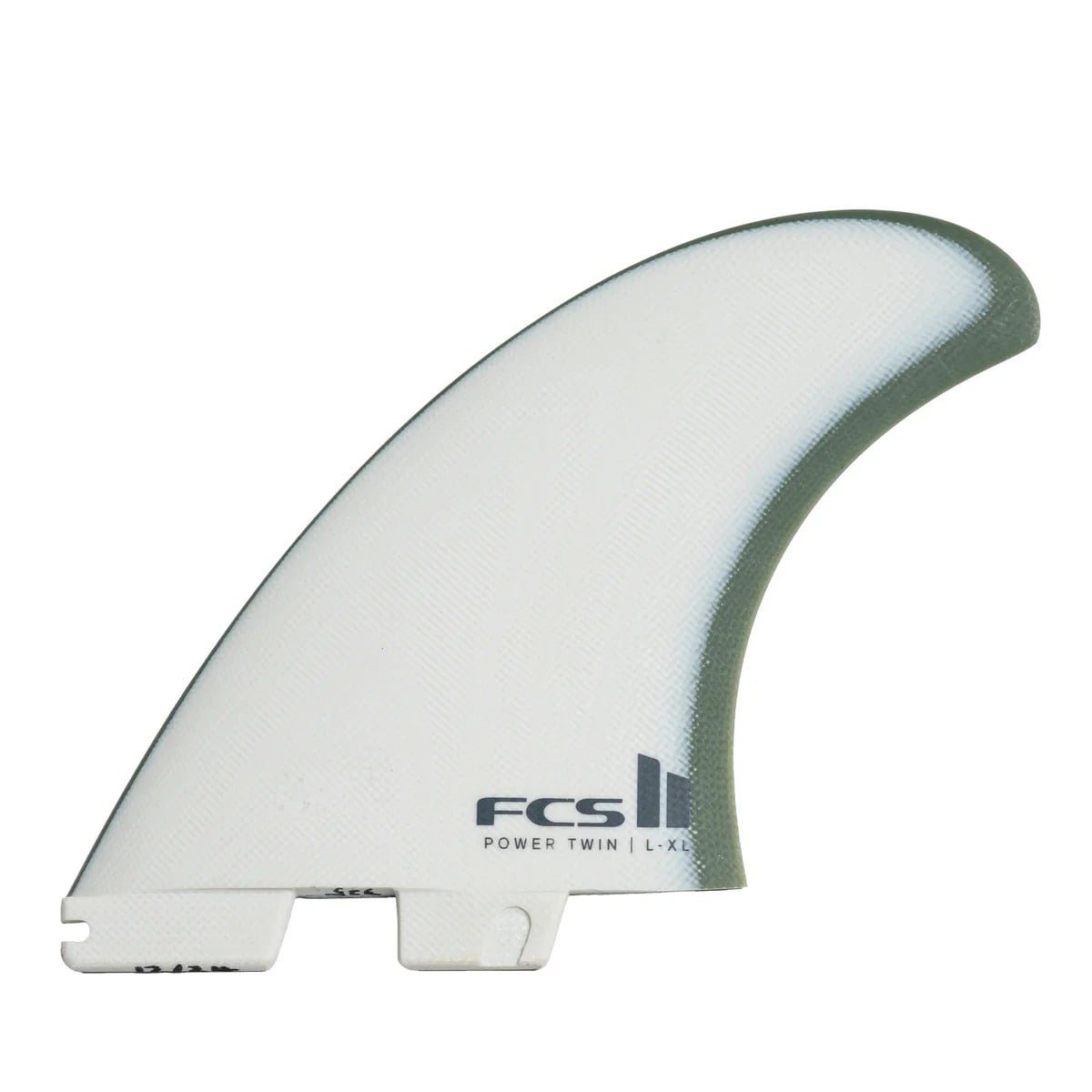 FCS II Power Twin + Stabiliser L-XL Fin Set in Natural/Alpine