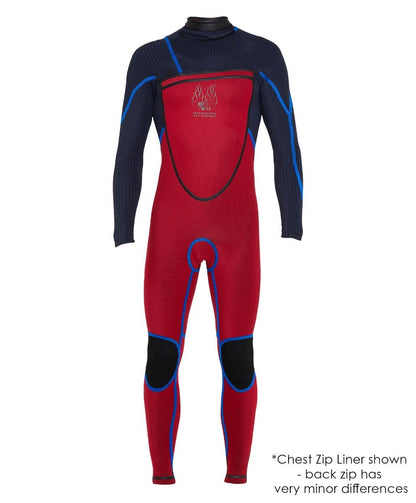 O'Neill Psycho Tech 5/4+mm Chest Zip Men's Wetsuit 2022 - Navy / Gunmetal