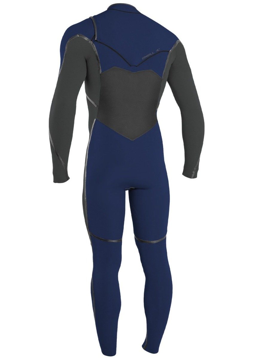 O'Neill Psycho Tech 5/4+mm Chest Zip Men's Wetsuit 2022 - Navy / Gunmetal