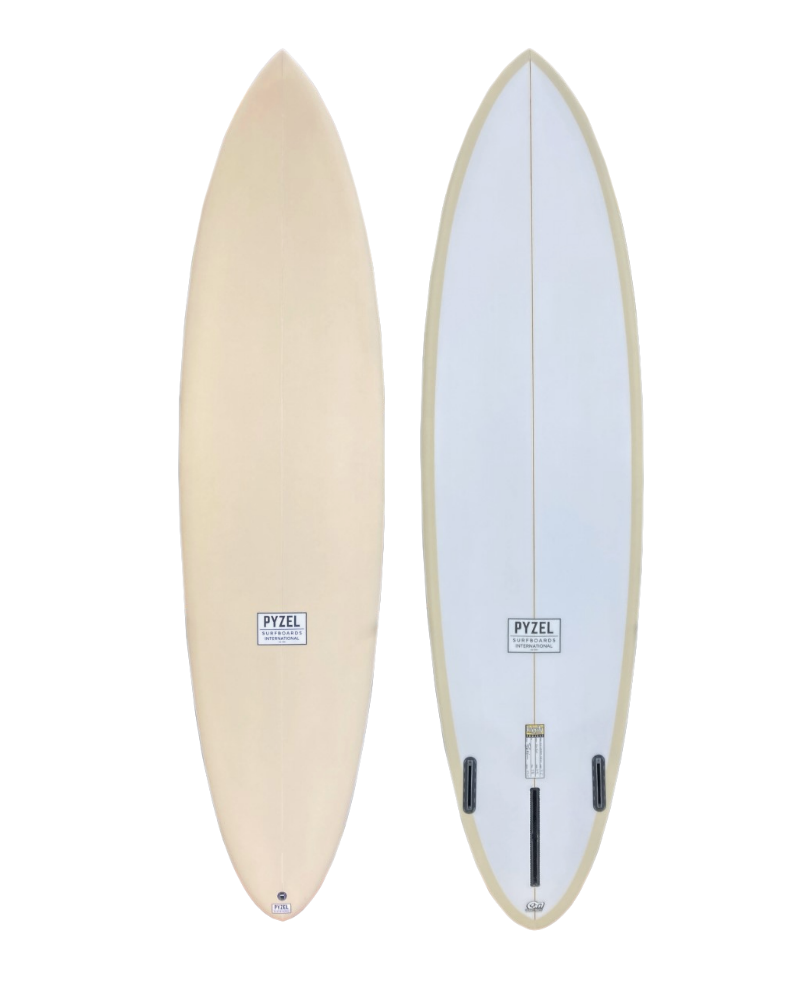 Pyzel Mid Length Crisis 7'2" Surfboard - Sand