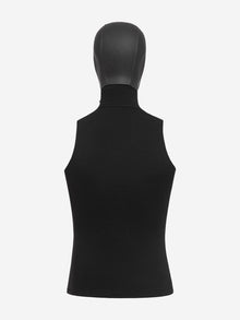 Orca 2mm Unisex Surf Vest With Hood - Black