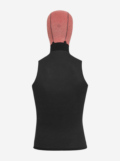 Orca 2mm Unisex Surf Vest With Hood - Black