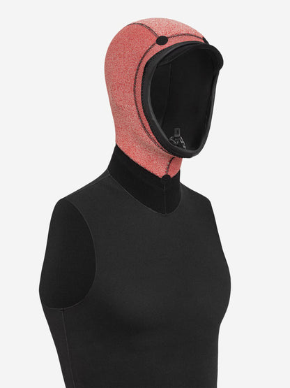 Orca 2mm Unisex Surf Vest With Hood - Black
