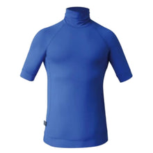 C-Skins UV Junior Short Sleeve Blank Rash Vest - Blue