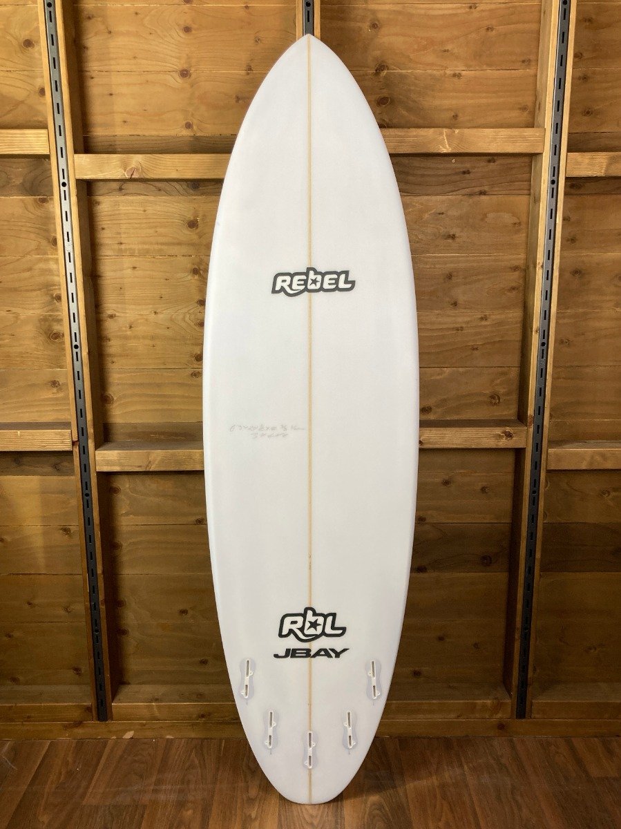 Rebel Bean Surfboard - White