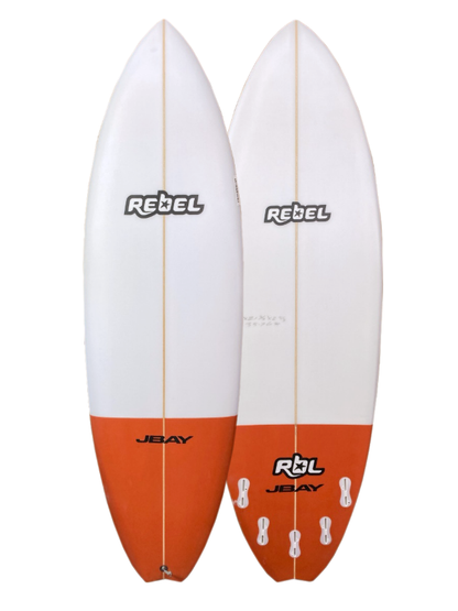 Rebel Hybrid Shortboard 5'10" Surfboard - Red Tail Dip