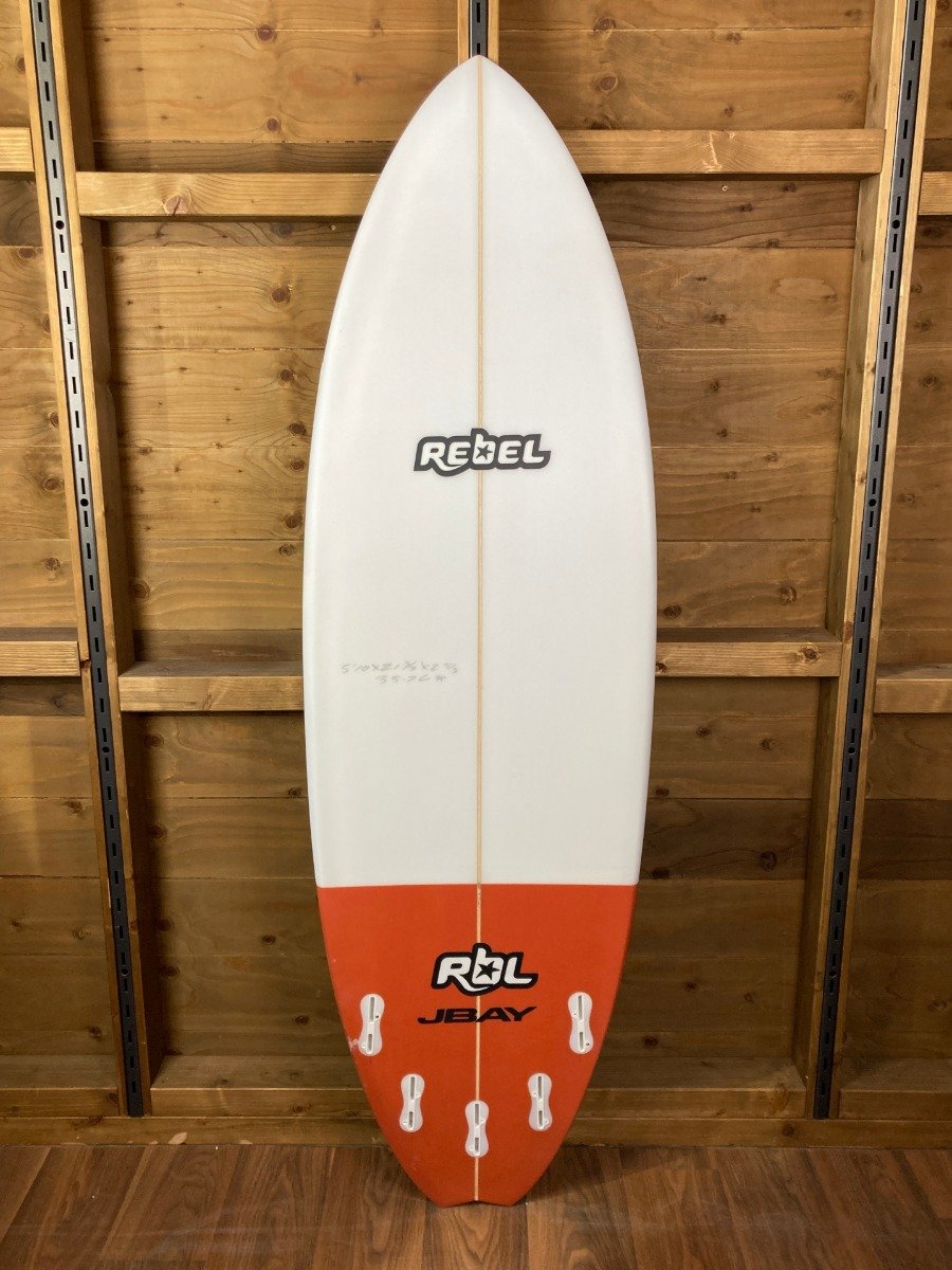 Rebel Hybrid Shortboard 5'10" Surfboard - Red Tail Dip