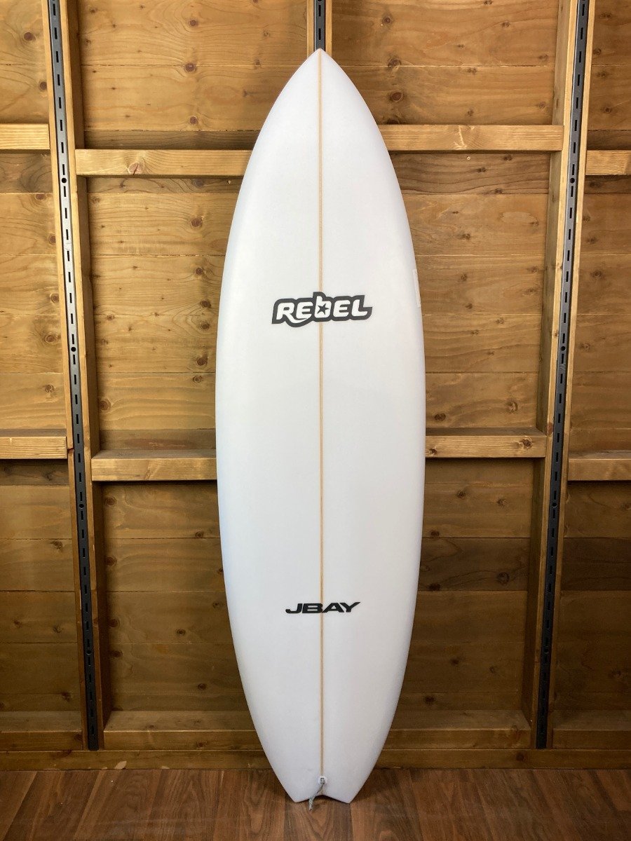 Rebel Hybrid Shortboard Surfboard - White