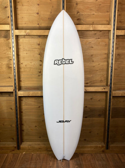 Rebel Hybrid Shortboard Surfboard - White
