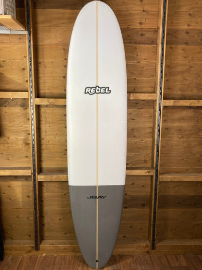 Rebel Mini Mal Surfboard - Grey Tail Dip