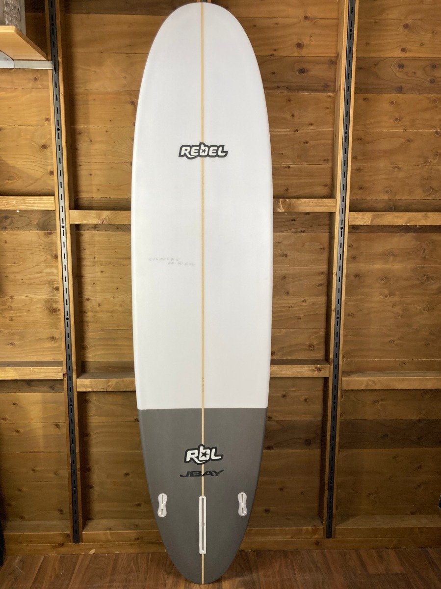 Rebel Mini Mal Surfboard - Grey Tail Dip