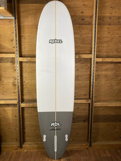 Rebel Mini Mal Surfboard - Grey Tail Dip