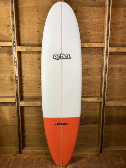 Rebel Mini Mal Surfboard - Red Tail Dip