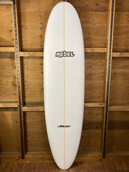 Rebel Mini Mal Surfboard - White
