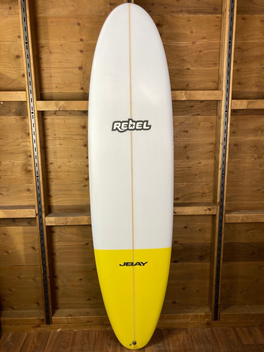 Rebel Mini Mal Surfboard - Yellow Tail Dip