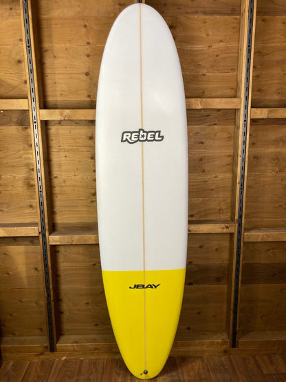 Rebel Mini Mal Surfboard - Yellow Tail Dip