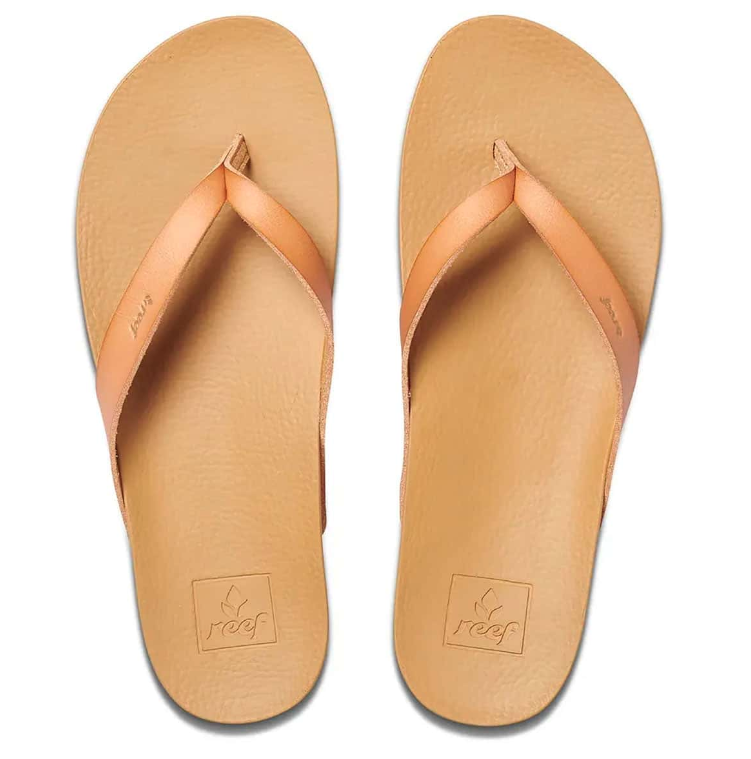 Reef Cushion Court Womens Flip Flops  - Natural