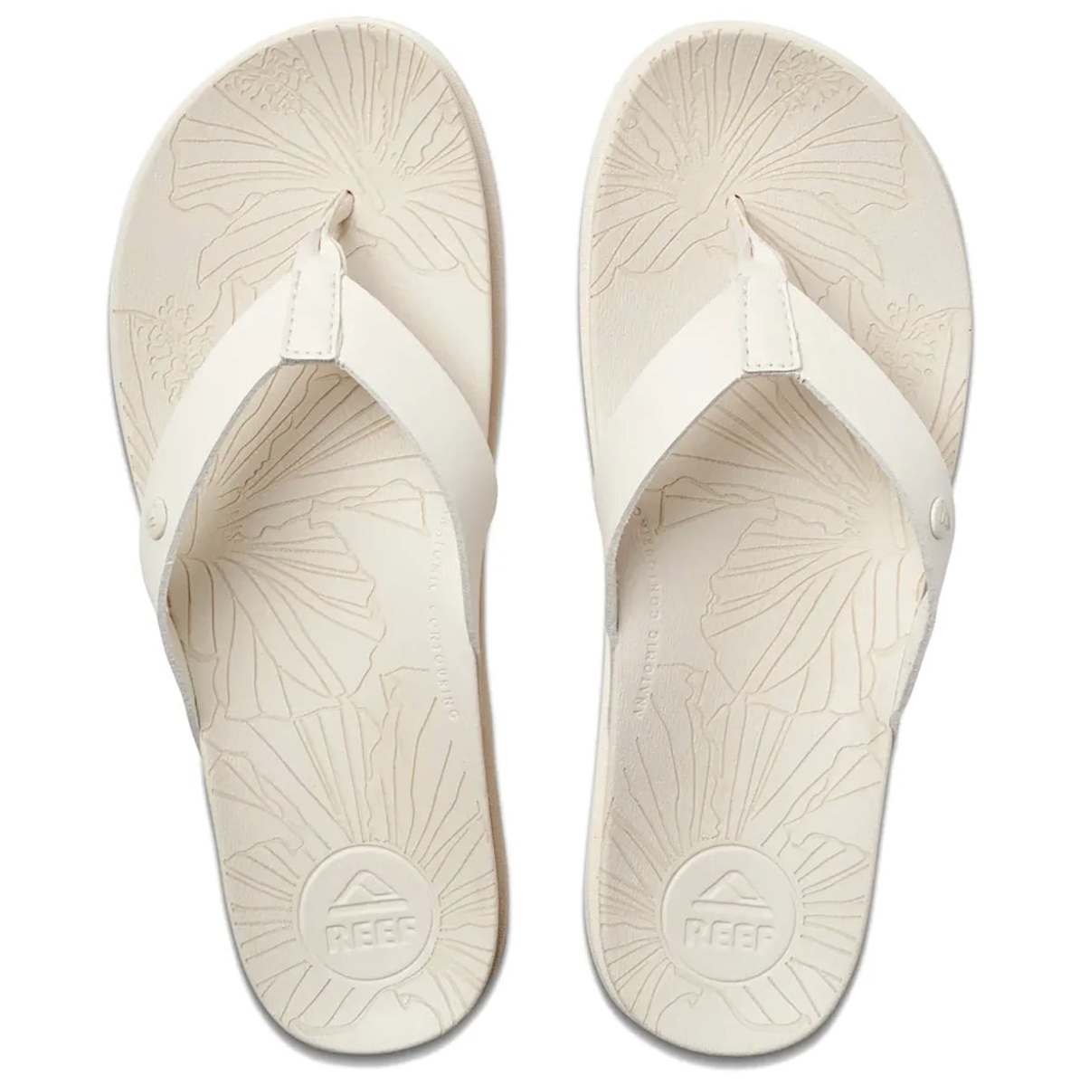 Reef Cushion Porto Womens Cruz Flips Flops - Whisper White