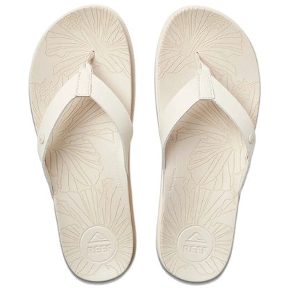Reef Cushion Porto Womens Cruz Flips Flops - Whisper White
