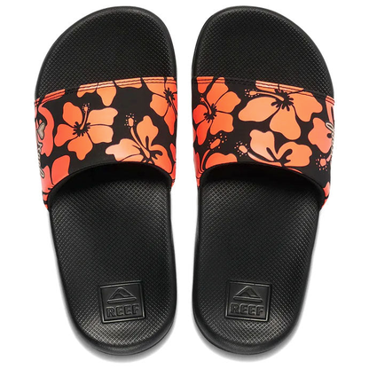 Reef One Slide Kids Flip Flop - Hibiscus Coral