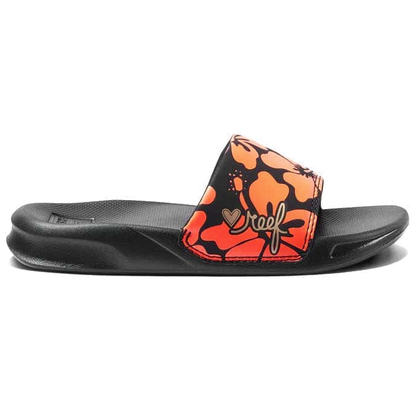 Reef One Slide Kids Flip Flop - Hibiscus Coral