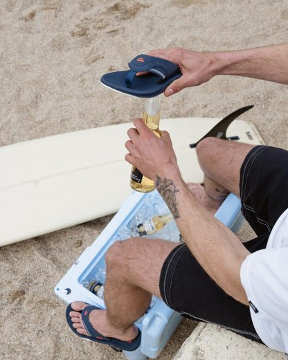 Reef Men's Mick Fanning Flip-Flops - Navy / Orange Tropic