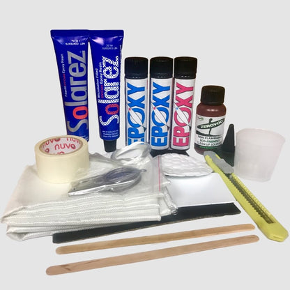 Solarez Epoxy Pro Surfboard Repair Travel Kit inside