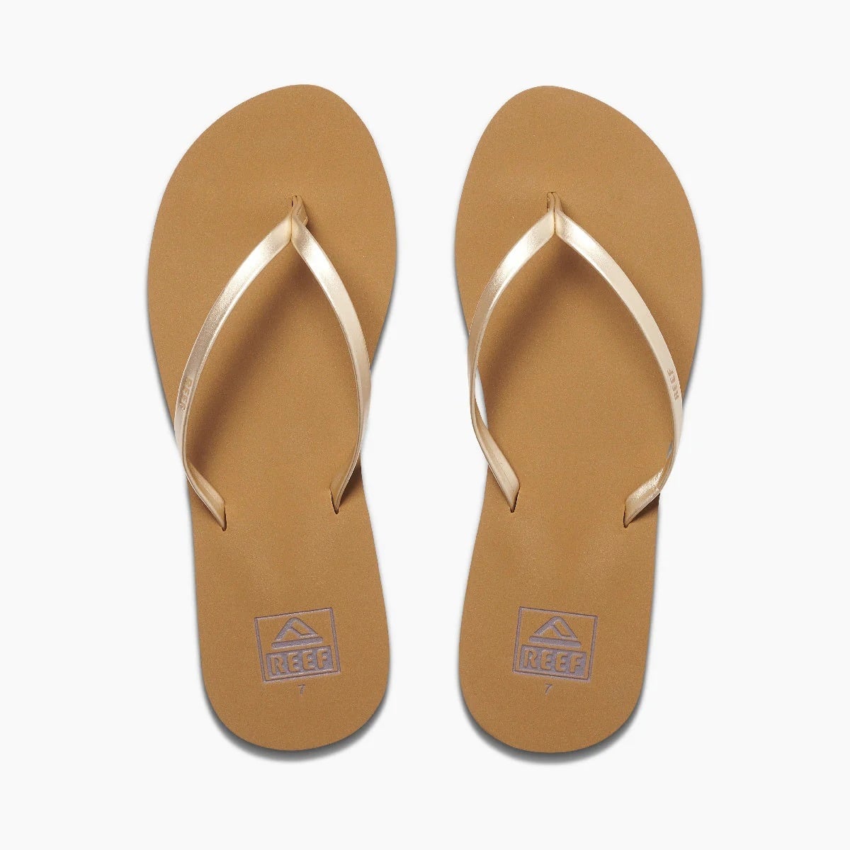 Reef Bliss Nights Womens Flip Flops - Tan / Champagne