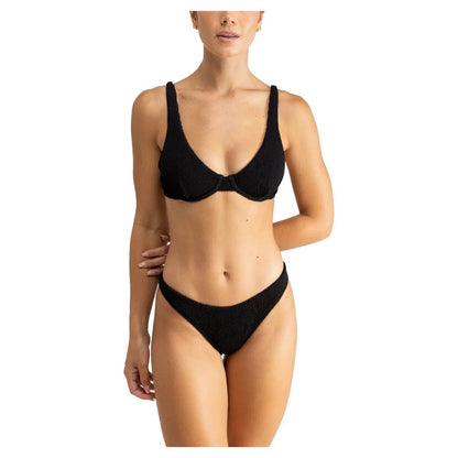 Rhythm Wave Break Underwire Bikini Top - Black