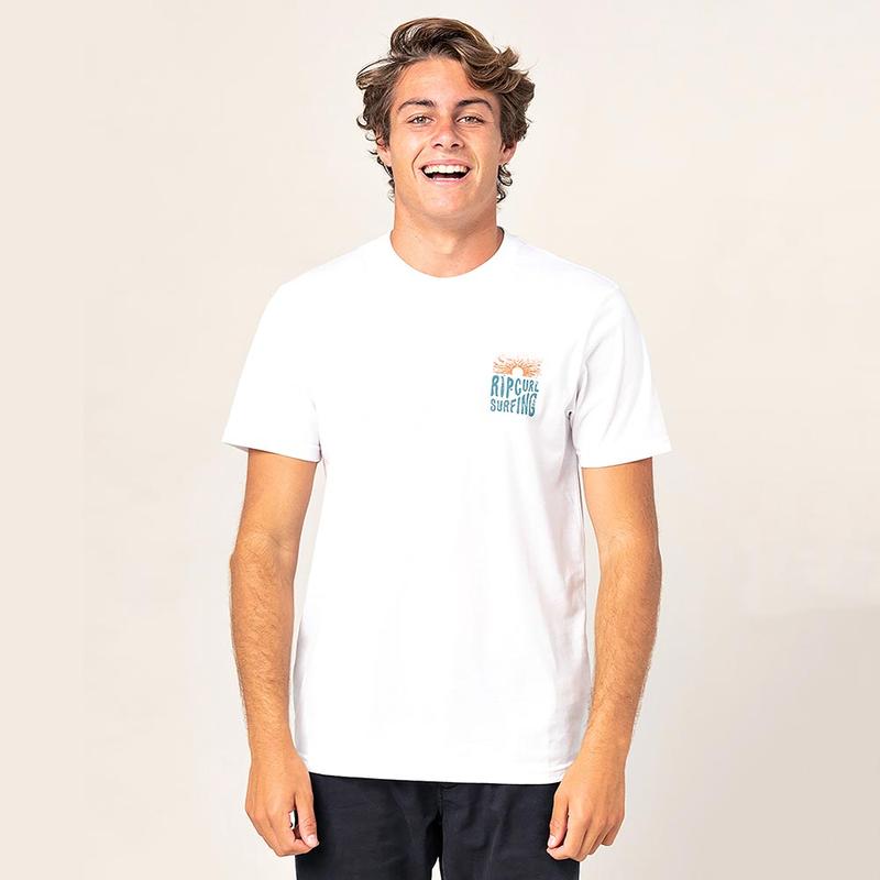 Ripcurl El Diablo Mens VPC T-Shirt - White - Front