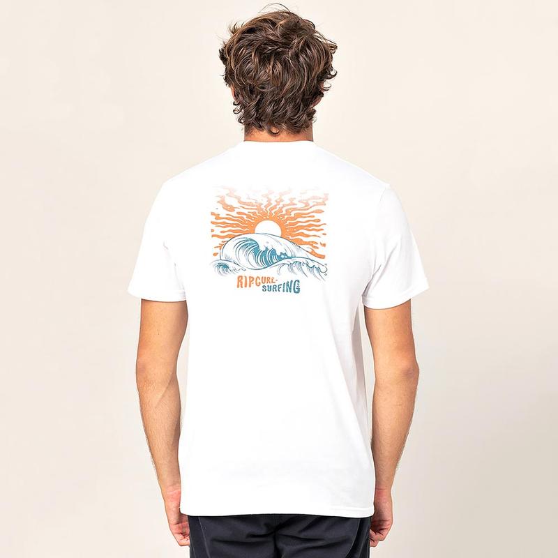 Ripcurl El Diablo Mens VPC T-Shirt - White - Back