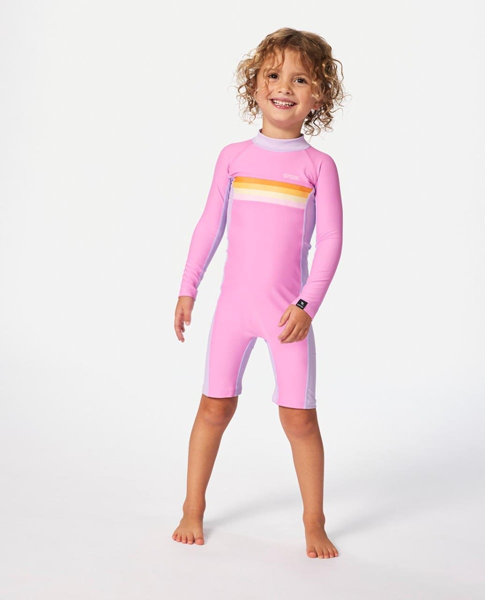 Rip Curl Rainbow Tide  Girls Springsuit 2025 - Bright Pink