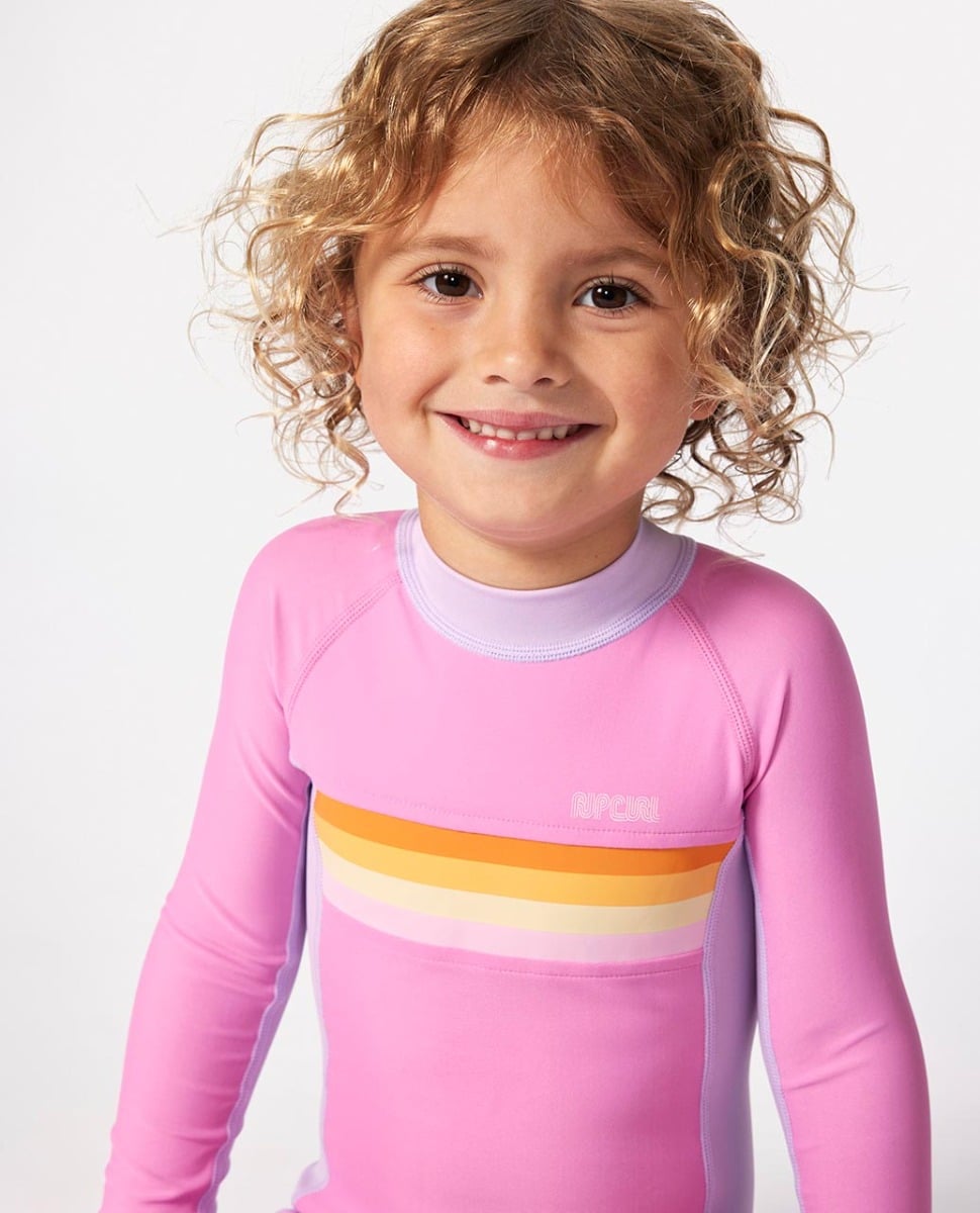 Rip Curl Rainbow Tide  Girls Springsuit 2025 - Bright Pink