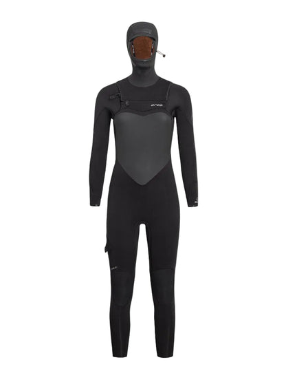 Orca Tango 5/4mm Womens Hooded Surf Wetsuit - Black