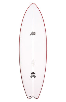 Lost RNF 96 Fish Surfboard - White / Red
