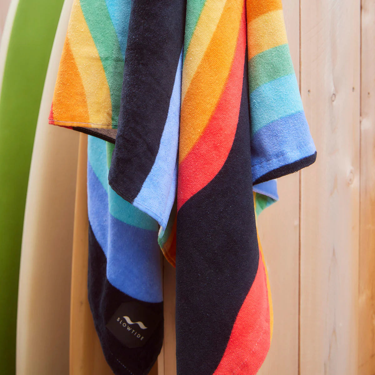 Slowtide Roygbiv Beach Towel - Black