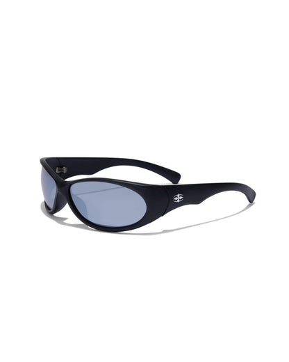 Ritual Vision Demon Speed Sunglasses - Matte Black / Silver-Grey Polarised