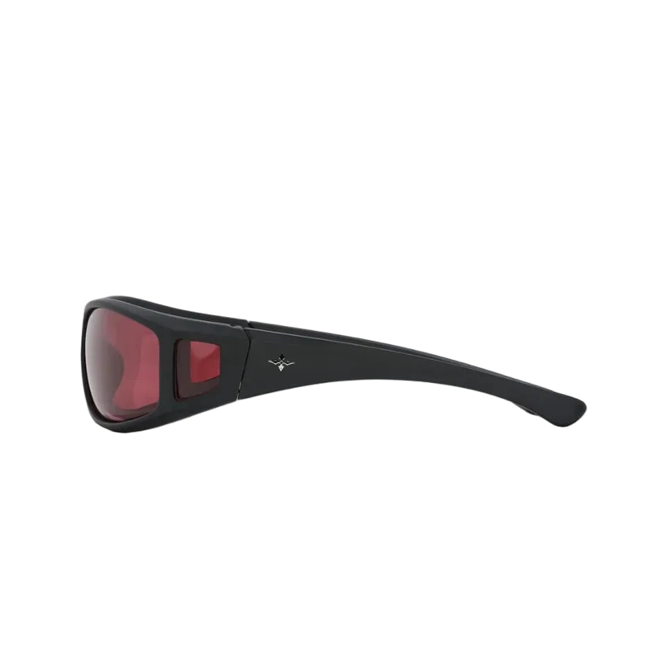 Ritual Vision Dragster Sunglasses - Matte Black / Rust Polarised