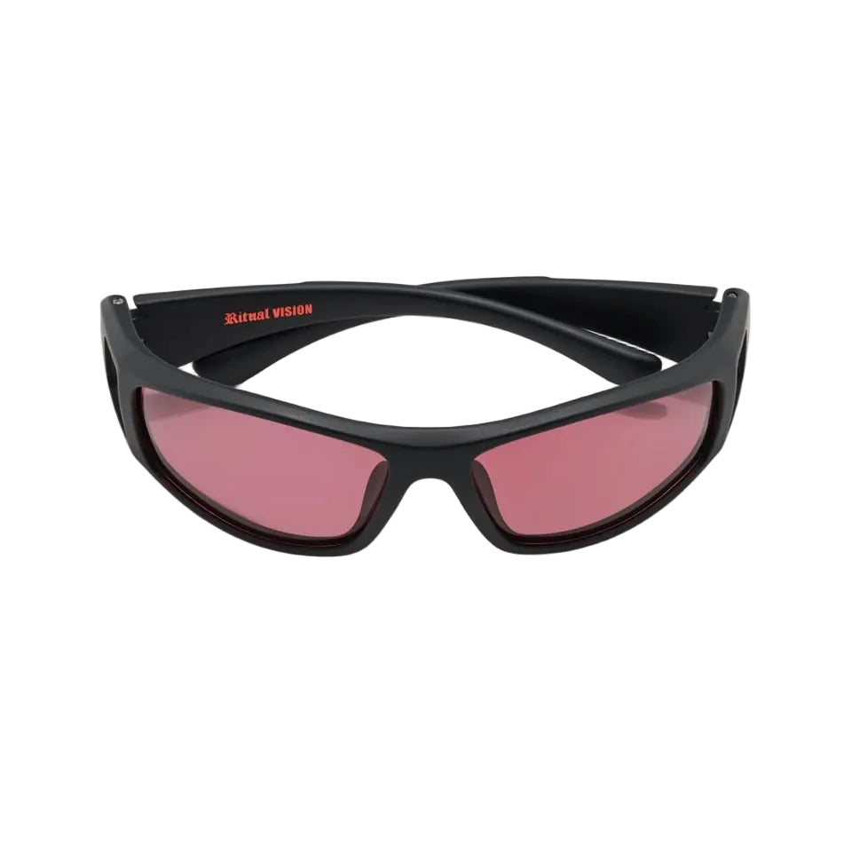 Ritual Vision Dragster Sunglasses - Matte Black / Rust Polarised