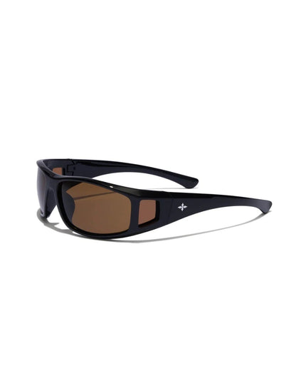 Ritual Vision Dragster Sunglasses - Polished Black / Bronze Polarised